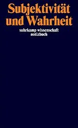 Kartonierter Einband Foucault Notizbuch »Subjektivität und Wahrheit« von
