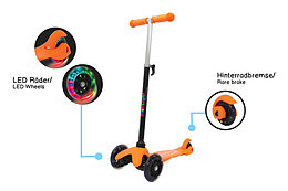 Jamara KickLight Scooter orange Spiel