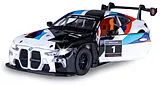 BMW M4 GT3 Diecast 1:32 weiß inkl. Knopfzellen Spiel
