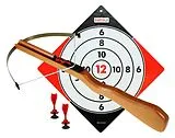 Corvus A100907 - Armbrust gross, inkl. Zielscheibe und 3 Pfeile Spiel