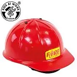 CORVUS A600014 - Kids at work: Feuerwehrhelm, rot, Kunststoff Spiel