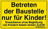 Bauschild 25 x 15 cm Spiel