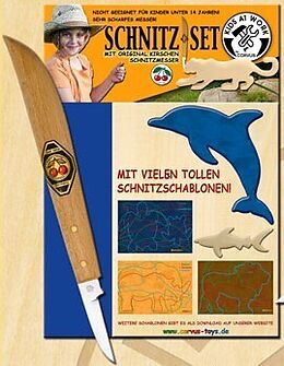 Corvus A600041 - Schnitz-Set, mit original Kirschen Schnitzmesser Spiel
