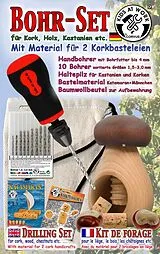 Corvus A600107 - Kids at work, Bohr-Set für Kork, Holz und Kastanien, Bastelset Spiel