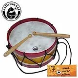 Corvus A600230 - Holz Trommel mit Fell, Marschtrommel 22,5 cm Spiel