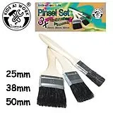 Corvus A600372 - Pinsel Set, 3 tlg., 50mm, 38mm, 25mm, Malen, Anstreichen Spiel