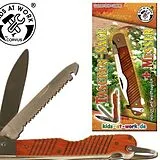 Corvus A600375 - Taschen-Säge mit Messer, Taschenmesser, Kids at Work Spiel