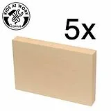 Corvus A600562 - Kids-at-Work, Schnitz-Lindenholz A6/20mm, 5er Set Spiel