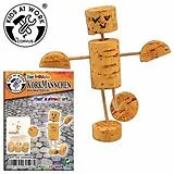 Corvus A600596 - Kids-at-Work, Kork-Männchen, Baumaterial, Bastelset Spiel