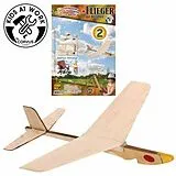 Corvus A600661 - Kids at work: Flieger aus Balsaholz mit Gummischleuder Typ 2 Spiel