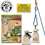 Corvus A750262 - Mini-Umlenkrolle, Karabiner und Seil Spiel