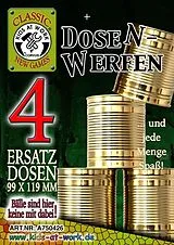 Corvus A750426 - Kids-at-Work, Dosenwerfen Ersatzdosen, 4 Stück, 99x119mm, Classic New Games Spiel