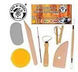 Corvus A750605 - Töpferwerkzeug, Modellierwerkzeug, 8-teilig, Kids at Work Spiel