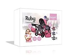 Knorrtoys 63122 - Ruby Jeans Grey Kombi Puppenwagen, grau, rosa: Puppenwagen  online kaufen | Ex Libris