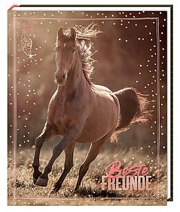 Fester Einband Freundebuch - I LOVE HORSES - Beste Freunde von 