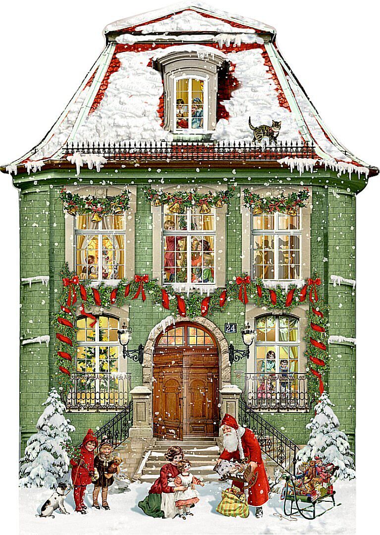 A3-Wand-Adventskalender  Zauberhaftes Weihnachtshaus