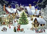 Kalender A4-Wand-Adventskalender Weihnachten im Dorf von