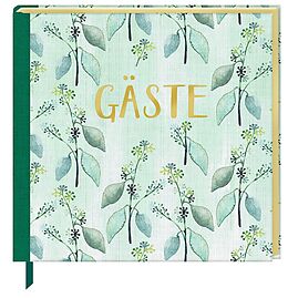 Fester Einband Gästebuch - Gäste (All about green) von 