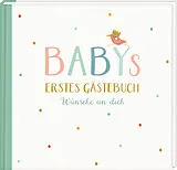 Fester Einband Gästebuch  Babys erstes Gästebuch von Sara Vidal Peiró