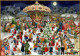 Puzzle - Nostalgischer Weihnachtsmarkt Spiel