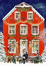 Puzzle - Weihnachten bei uns Zuhaus Spiel