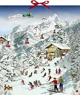 Kalender Wand-Adventskalender  Fröhliche Skifreizeit in den Bergen von Barbara Behr