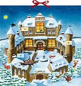 Kalender Zettel-Adventskalender  Weihnachtsraub auf Burg Felsenfest von Kai Haferkamp