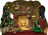Kalender Adventskalender-Schokolade  Kaminzimmer von Barbara Behr