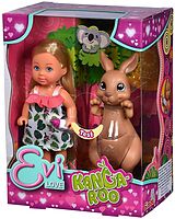 Simba 105733513 - Evi Love, Kangaroo, Anziehpuppe mit Känguru, 12 cm Spiel