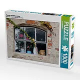 CALVENDO Puzzle Fenster mit Efeuranken | 1000 Teile Lege-Größe 64x48cm Foto-Puzzle für glückliche Stunden Spiel