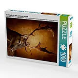 CALVENDO Puzzle Der Hirsch mit dem goldenen Geweih | 1000 Teile Lege-Größe 64x48cm Foto-Puzzle für glückliche Stunden Spiel