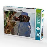 CALVENDO Puzzle Teide Vulkan und Felsengruppe Roques de Gracía | 1000 Teile Lege-Größe 64x48cm Foto-Puzzle für glückliche Stunden Spiel