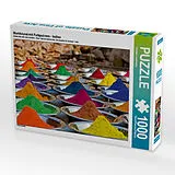 CALVENDO Puzzle Marktstand mit Farbpulvern - Indien | 1000 Teile Lege-Größe 64x48cm Foto-Puzzle für glückliche Stunden Spiel