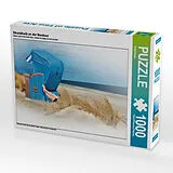 CALVENDO Puzzle Strandkorb an der Nordsee | 1000 Teile Lege-Größe 64x48cm Foto-Puzzle für glückliche Stunden Spiel
