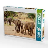 CALVENDO Puzzle Elefanten | 1000 Teile Lege-Größe 64x48cm Foto-Puzzle für glückliche Stunden Spiel