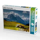 CALVENDO Puzzle Langkofel - Cisles Alm - Gröden | 1000 Teile Lege-Größe 64x48cm Foto-Puzzle für glückliche Stunden Spiel