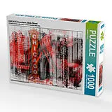 CALVENDO Puzzle CHICAGO Downtown, State Street 1000 Teile Puzzle quer | 1000 Teile Lege-Größe 64 × 48 cm Foto-Puzzle für glückliche Stunden Spiel