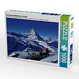 CALVENDO Puzzle Gornergrat mit Matterhorn. Zermatt 1000 Teile Lege-Größe 64 x 48 cm Foto-Puzzle Bild von Susan Michel / CH Spiel