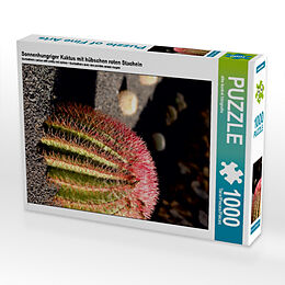 Sonnenhungriger Kaktus mit hübschen roten Stacheln (Puzzle) Spiel