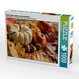 CALVENDO Puzzle Kürbis, Äpfel, Eicheln und Herbstblätter | 1000 Teile Lege-Größe 64x48cm Foto-Puzzle für glückliche Stunden Spiel