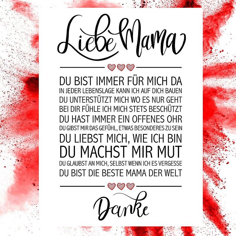 Liebe Mama Kunstdruck Mini Posters Online Kaufen Ex Libris