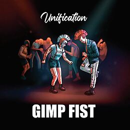 Gimp Fist Vinyl Unification (transparent Red W/blue Splashes Viny