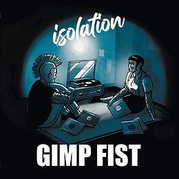 Gimp Fist Vinyl Isolation (transparent Blue W/white Splashes Viny