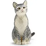 Schleich 13771 - Farm World, Katze, sitzend, Tierfigur Spiel