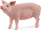 Schleich 13933 - Farm World, Schwein, Hausschwein, Tierfigur, Länge: 10,3 cm Spiel