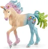 Schleich 70724 - Bayala, Bonbon Einhorn Fohlen, Tierfigur, Höhe: 8,4 cm Spiel