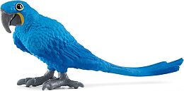 Schleich 14859 - Wild Life, Hyazinth Ara, Papagei, blau, Tierfigur, Länge: 8,3 cm Spiel