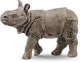 Schleich 14860 - Wild Life, Panzernashorn Baby, Nashorn, Tierfigur, Höhe: 5,5 cm Spiel