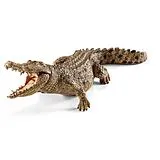 Schleich 14736 - Wild Life, Krokodil, Leistenkrokodil, Tierfigur, Länge: 18 cm Spiel