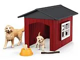 Hundehütte mit Goldenretrievern Spiel
